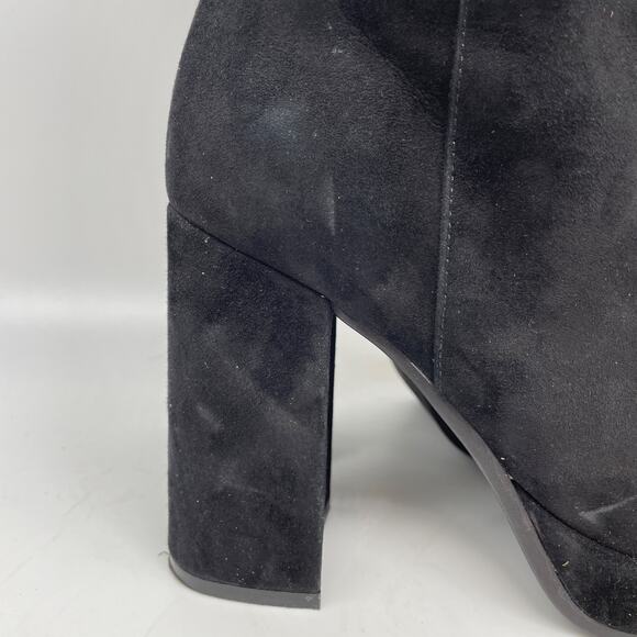 Jeffrey Campbell Women's Spaced Block Heel Bootie Black Suede Size 6.5 - Picture 12 of 15